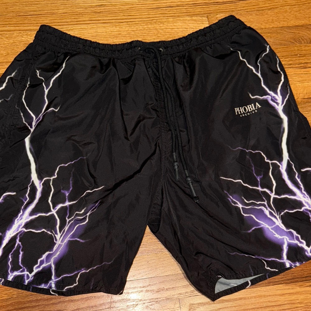 Black Lightning Swim Trunks